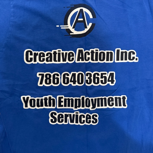 Bella + Canvas Creative Action Graphic Tee Blue Regular - Picture 10 of 10